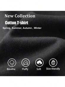 Men's Short-Sleeved Printed T-Shirts, Men's Plus-Size Cotton Clothing, Kawasaki K Logo T-Shirts, Men's Motorcycle Print T-Shirts - 酒紅色 - 查看 3