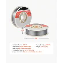 Flux Core MIG Welding Wire, E71T-11 0.035-Inch 10 LBS, Gasless Mild Steel Welding Wire With Low Spatter For All Position Arc Welding, Self-Shielded For Outdoor Use - E71T-11 0.035-inch 10 LBS - 查看 7