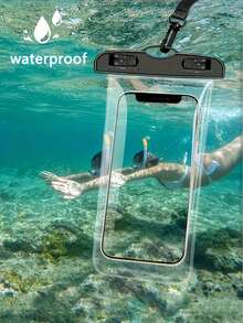 Waterproof Phone Case, Casual Waterproof Phone Pouch With Touch Screen Sensitive Sealed Design, PVC Material Phone Bag, Fluorescent Waterproof Phone Case - Compatible With IPhone 15/14/13/12/11 Pro Max/XS/Plus Series, Compatible With Samsung Galaxy Series (Max Support 7.0 Inch Screen) - Multicolor - View 9