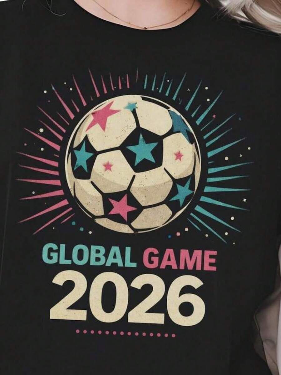 Camiseta casual para mujer, camisa elegante para mujer, camiseta de fútbol de la Copa Mundial de EE. UU. de 1994, camiseta con estampado de fútbol retro de los 90, ropa casual para mujer, camisa casual para mujer, top casual, serie de camisetas. Adecuada para el uso diario informal. La tela es ligera y transpirable. Una elección perfecta para vacaciones lindas y elegantes. Adecuada tanto para celebraciones festivas como para el uso diario. Una excelente combinación para la vida universitaria de estilo retro y los atuendos diarios. Diseño lindo, cómoda y ajustada. Estilo clásico, tela suave y agradable al tacto. Estilo mexicano. - Negro - Ver 1