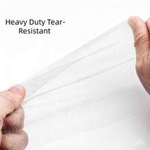 No-Drill Self-Adhesive Mosquito Screen! Magic Tape Quick Install Without Damaging Windows, Summer Home Invisible Protection Essential - White Mesh With White Trim - View 6