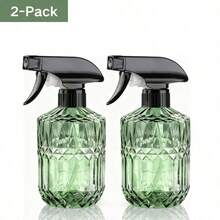 2pcs 450ml Refillable Plastic Spray Bottle Adjustable Mist Stream Nozzle Trigger Lock Lightweight Green Gray Handheld Mister For Plant Hair Car Cleaning Home Garden Office Daily Use - Multicolor - View 11