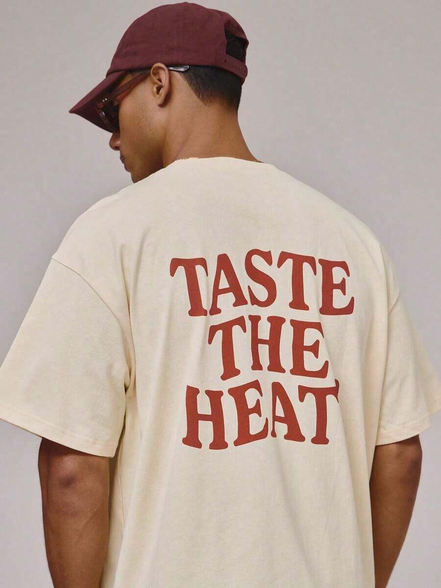Women's Casual Printed T-Shirt, Short Sleeve And Round Neck, Local Urban Fashion Spring/Summer. Women's Blouses, Women's T-Shirts. 180g (S-XXXL) - 杏子 2 - 查看 1