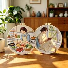 DIY Embroidery Kit With Instructional Guide, Beginner-Friendly Handmade Healing Home Decor Gift - Multicolor - View 12