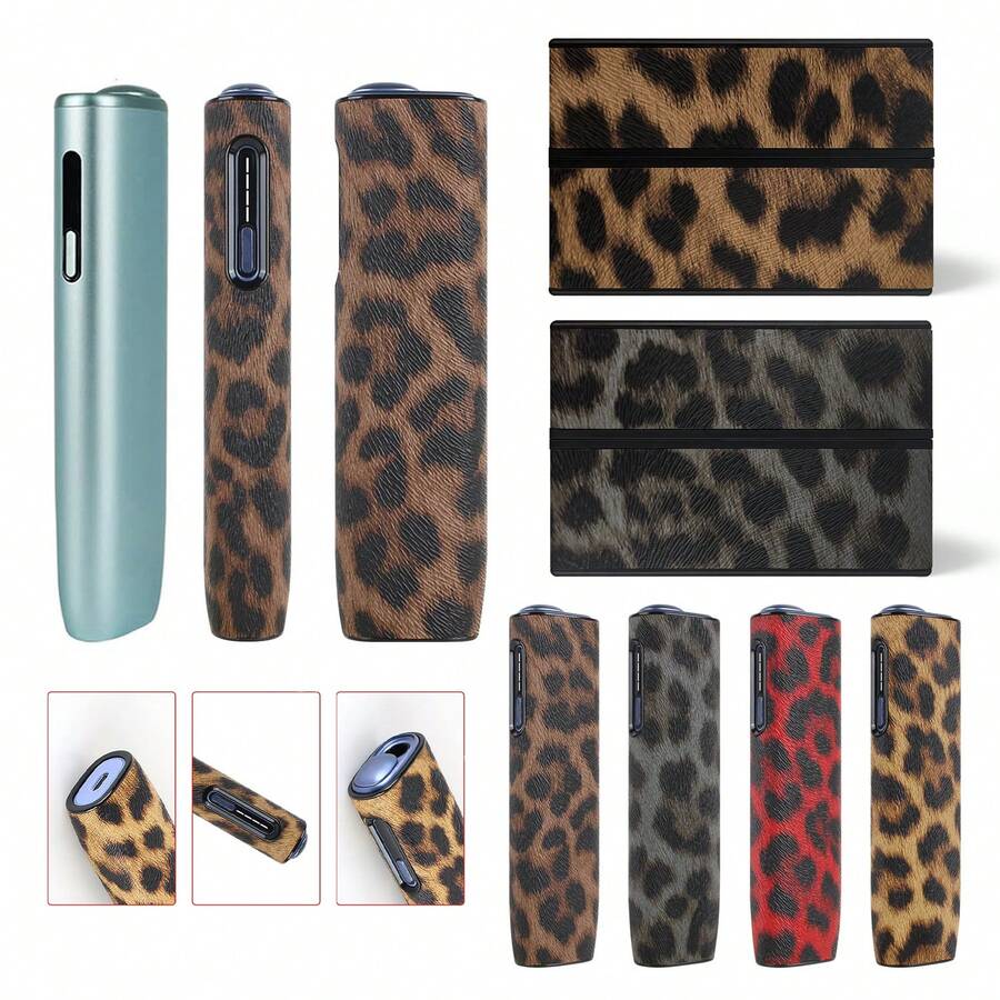 For IQOS Iluma I One Protective Case - Leather Material With Anti-Drop Functions PU Leopard Print Fashion Storage Case Gifts For Holidays