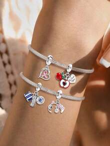 1個甜蘋果吊墜，適用於DIY手鍊、項鍊和其他珠寶製作，給女性的完美禮物 - 串珠 - 查看 6