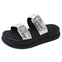 Women Platforms & Wedge Sandals - Silver - View 7