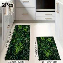1 pieza Alfombra con estampado floral, Serie de felpudos largos, Felpudo de entrada interior, Alfombra de dormitorio junto a la cama, Alfombra de cocina, Apta para sala de estar, lavandería, baño - Multicolor - Ver 14