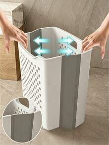 Foldable Desk Laundry Hamper - Wall-Mounted Bathroom Basket, Suitable For Laundries And Home Bathrooms, Featuring A Design. Serves As Bathroom Storage, Is Easy To Use, Keeps Items Tidy, Saves Space And Boasts A Minimalist Style. - Multiple Specifications - View 7