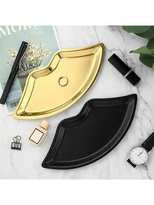 1pc Lip-Shaped Jewelry Tray | Unique Fashion Vanity, Bedroom, Living Room, Wedding Storage Organizer | Suitable For Storing Rings, Necklaces, Lipsticks And Cosmetics | Multiple Colors Available - Multicolor - View 10