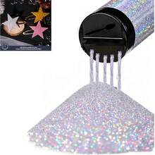 120ml/2.85oz Holographic Ultra-Fine Glitter, 1/128" Resin Glitter Powder Suitable For Crafts, Slime, Nail Art, Painting, Holiday Decor, Cups, Jewelry, Albums, Painting, Wedding Cards, 1 Bottle, 2 Bottles, 4 Bottles, 120ml/80g Per Bottle - 銀色 - 查看 10