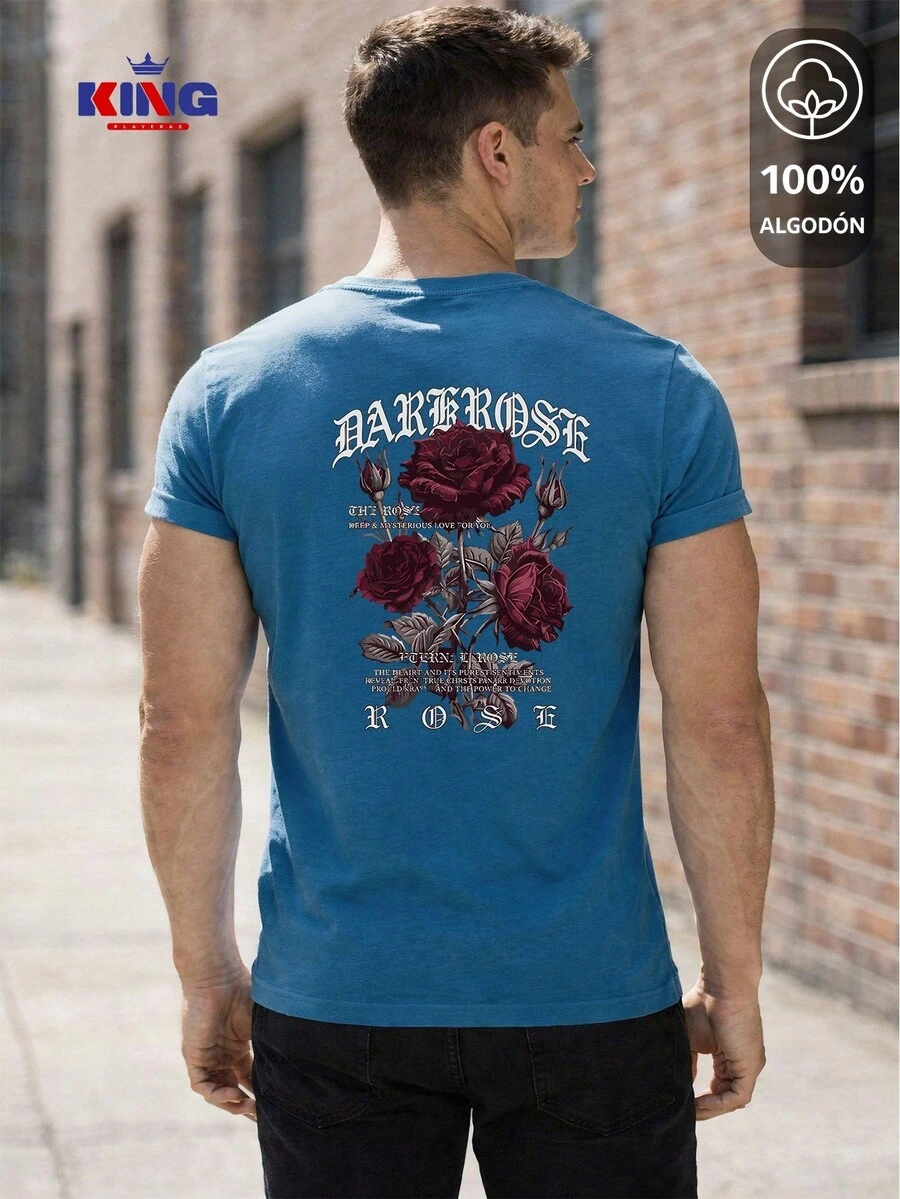 King T-shirt Men T-Shirts - Dusty Blue - View 1