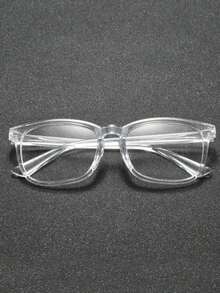 1 pereche de ochelari transparenți la modă pentru bărbați, potriviți pentru viața de zi cu zi, cititul la birou, cadouri de sărbători, decorarea călătoriilor în aer liber, precum și cititul pe calculator, jocurile, utilizarea televizorului și a telefonului mobil - clar - Vizualizare 2