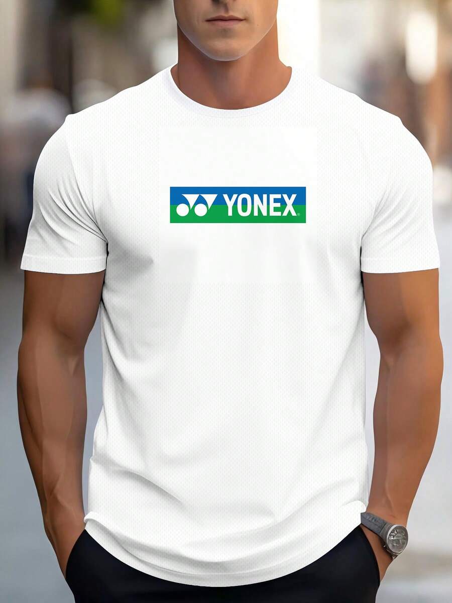 Nueva Camiseta Deportiva Casual para Hombre - [Blanco] - Ver 1