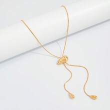 1 chiếc mặt dây chuyền hình chữ Y không đều kiểu Bohemian CCB có tua rua dành cho nữ, kiểu dáng đơn giản, thanh lịch, thích hợp đeo hàng ngày, dự tiệc, tụ họp, hẹn hò, đi nghỉ mát, du lịch, quà tặng sinh nhật, lễ hội. - vòng cổ - Xem 2