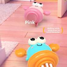 New Dancing Octopus Toy, Music Sensing Crawling Squid Toy For Babies, Visual Stimulation, Intelligence Development, Crawling, Hand-Eye Coordination, And Other Skill Training, Interactive Toy For Parent-Child Bonding And Interest Cultivation (3 AA Batteries Required) - Multicolor - View 6