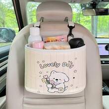 Cartoon Dog & Rabbit Car Trash Can, Multifunctional Car Storage Box, Pink 2-In-1 Storage Box & Trash Can, Essential Car Interior Storage, Suitable For Sedans, SUVs And Minivans, Perfect For Storing Miscellaneous Items, Tools, Luggage And Shopping Bags, Goddess-Style Car Storage Box, Inspiring Car Interior Storage, Optimizing Car Storage Space - A - View 10