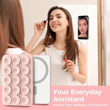 Magnetic Sticky Phone ,Silicone Suction Phone Case Adhesive Mount Compatible For IPhone & Android - 淺藍色 - 查看 6