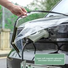Dustproof, Rainproof, Snowproof And Waterproof Protective Cover For The Charging Port Of Electric Vehicles, And, Suitable For All Models Of Electric And Plug-In Hybrid Vehicles. - Black - View 3