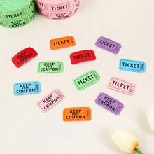 250pcs/Roll Multi-Color Raffle Tickets, Numbered Coupon Style Suitable For Party, Carnival, Fundraising Events, Red/Blue/Green/Pink - Color - View 5