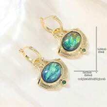 DIYCCPC Elegant Leaf Design Pendant Earrings, Versatile Decorative Accessory, Bohemian Jewelry, Ideal Gift For Women - Multicolor - View 3