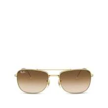 Ray-Ban Rectangular Sunglasses, 59mm |  | Women Sunglasses - GOLD/CLEAR GRADIENT BROWN - View 6
