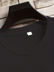 Women's T-Shirt For Spring And Summer - 黑色 - 查看 4