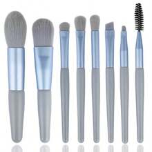 8pcs Makeup Brush Set, Soft Synthetic Bristles Foundation, Eyeshadow, Blush Brushes, Professional Beauty Tools With Storage Bag - 8pcs - View 13