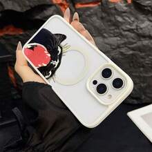 マグネット式黄ばみ防止 | 高級感あふれる2in1アクリルマグネット式スマホケース！スタイリッシュで手触りも良く、実用的な保護機能とマグネット式・耐衝撃設計を融合させた、高級感あふれるケースです。 黒猫叫び牙ケース  11  17e 手机壳  17e 手机壳 家族、恋人、友人、そして子供たちへのプレゼントに最適です。  16/14/15/17e/12 Pro/16e/13 Pro Max/11 Pro/Apple  Air/17/11 Pro Max/14 Pro/16 Pro Max/14 Pro Max/13/15 Plus/17 Pro/14 Plus/16 Plus/ 13 pro/15 Pro Max/12/12 Pro Max/15 Pro/17 Pro Max/16 Pro - ブラック - チェックする 1