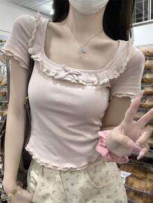 Women Tops - Pink - View 1