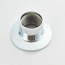 Set Of 2 Metal Shower Handles With Escutcheon For Bathroom - Silver - View 3