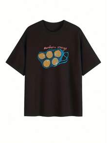 Women's T-Shirt For Spring And Summer - 黑色 - 查看 2