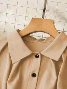 Women Midi Dresses - Khaki - View 6
