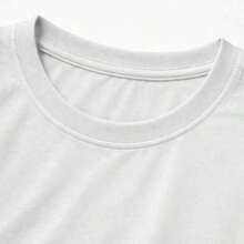 1 pieza Camiseta Retro Club con Estampado de Letras Vintage de Manga Corta 100% Algodón Transpirable con Cuello Redondo 180g Algodón 100% - Blanco - Ver 2