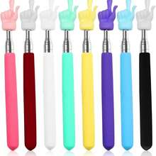 1 pieza Puntero de lectura retráctil de 8 colores, bastón de enseñanza extensible de acero inoxidable para aula, pizarra, lectura infantil, escuela en casa - Ver 11