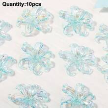 10/20/40pcs 40mm Acrylic Transparent Iridescent AB Iris Flower Handmade DIY Vintage Jewelry Accessories Loose Beads - Iris - View 8