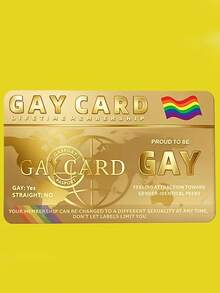 1件金色LGBT驕傲會員卡－彩虹主題PVC卡，專為LGBTQ+社群設計。雙面設計，適合生日派對、主題聚會、婚禮及其他場合使用的社群活動會員卡 - 均碼 - 查看 10