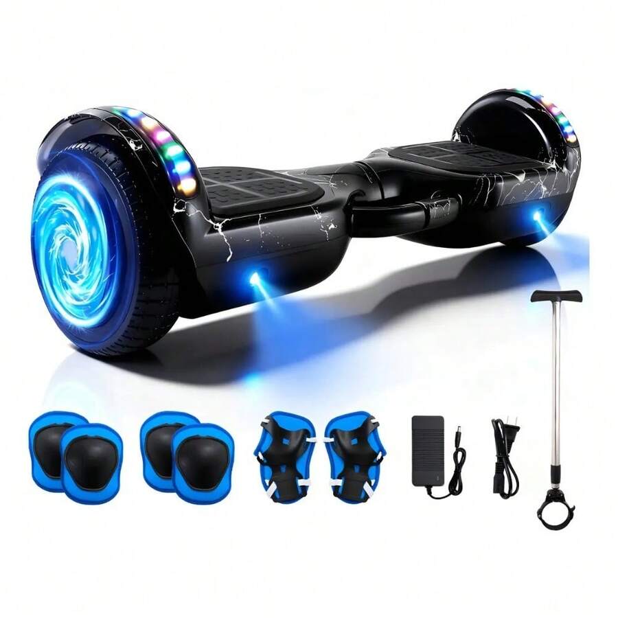 Patineta Eléctrica Hoverboard Con Bluetooth 8 Pulgadas - Azul - Ver 1