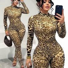 Fengyu Women's Clothing Store   Jumpsuit unitard de cuello cisne de malla sin lencería - Multicolor - Ver 7