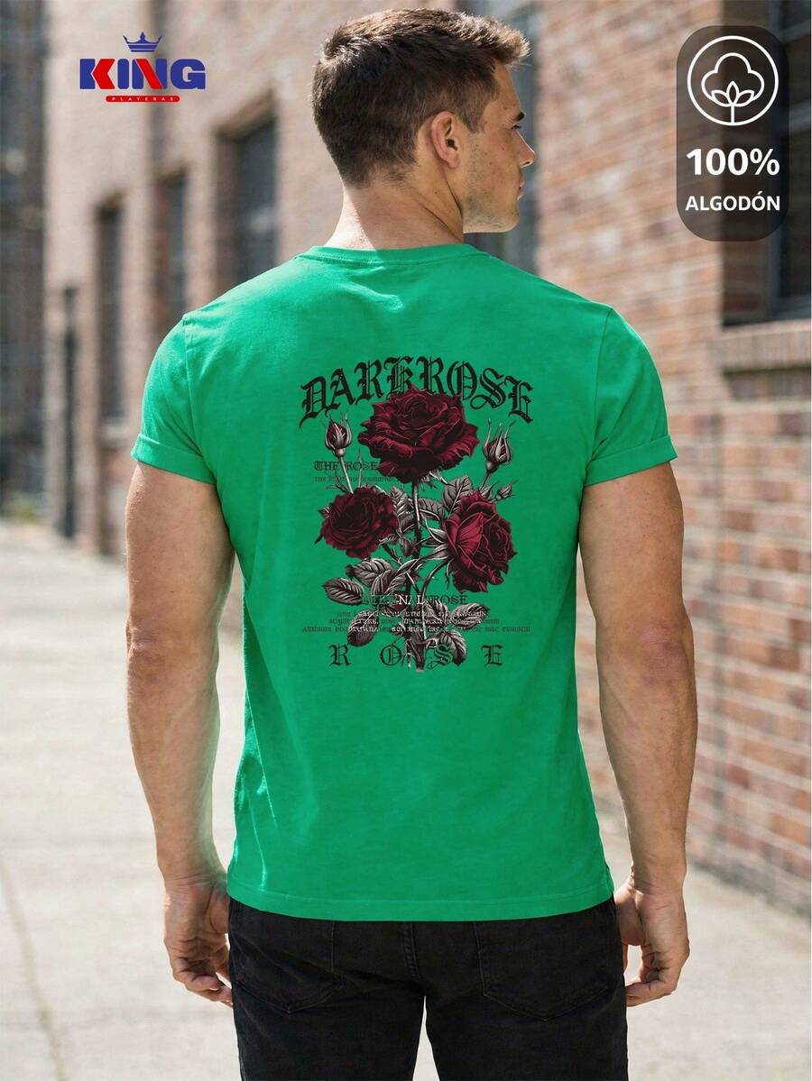 King T-shirt Men T-Shirts - Green-east-black - View 1