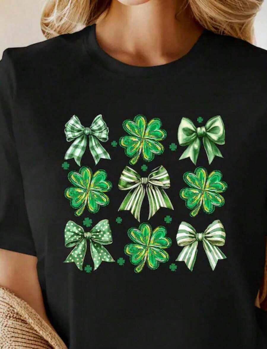 Camiseta nueva. Camiseta estampada de manga corta, cómoda y versátil. El diseño holgado de cuello redondo es perfecto para la oficina, la escuela, salidas de fin de semana o viajes. Se integra fácilmente en la vida diaria, aportando una sensación de frescura y ligereza. - Multicolor - Ver 1