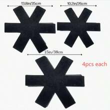 1/6/12pcs Pot And Pot Lid Protectors, 12pcs Set And 3 Different Sizes, Pot Separator Pads/Stackable Pot Lid Protectors/Pot Lid Separator Pads, Used To Protect And Separate Pots And Pot Lids, Can Be Placed Soft Things, Back To School Season - View 12