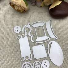 Cartoon Card Making Decoration – Collage Set Metal Cutting Dies, For Embossing Paper, Die-Cut Elements, Scrapbooking Machine Templates, Photo Albums, And Bullet Journals - DIY Yarn Ball - View 6