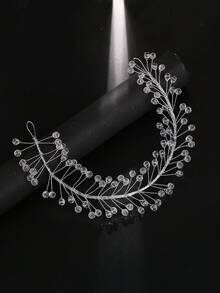 1 chiếc băng đô cài tóc đính pha lê thủ công thanh lịch dành cho nữ, thích hợp cho đám cưới, tiệc tùng và làm quà tặng. - 63477 - Xem 4