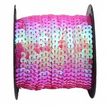 Pita Payet Warna-warni 100 Yard/Gulungan, Pita Payet Bulat Datar Mengkilap - Payet Berkilau Laser, Cocok untuk Jahitan Pita DIY, Aksesoris Pakaian, Kerajinan Putri Duyung, Dekorasi Kemasan Hadiah, Dekorasi Liburan - payet - View 12