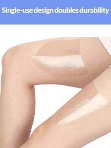 10/20/30pcs Transparent Shield-Shaped Inner Thigh Pads, Invisible Anti-Sweat Anti-Chafing Leg Pads, Suitable For Multiple Areas, Elastic Leg Protection Pads To Prevent Friction - Multicolor - View 3