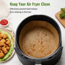 50/100 Square, Circular, Air Fryer/Non Stick Parchment, Oil Resistant Air Fryer, Disposable, Convenient Air Fryer Tool, Oven, Baking And Baking, Double-Layer Packaging, Suitable For June Day, Father's Day, Birthday Party Gatherings - Màu Khaki - Xem 4