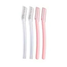 4/12/24 piezas Recortadora de cejas y maquinilla de afeitar de , herramientas de exfoliación y depilación, afeitadora de cejas y facial, herramientas de depilación multicolor, set de herramientas para dar forma a las cejas para principiantes - Multicolor - Ver 2