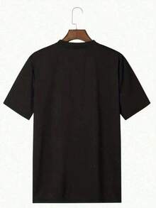 1 pieza de camiseta con estampado de letras, manga corta, cuello redondo, top casual para verano y primavera, ropa de mujer, estampado digital casual, 220g, 100% algodón puro y pesado, camisetas de mujer, 180g, 100% algodón. - Blanco - Ver 10
