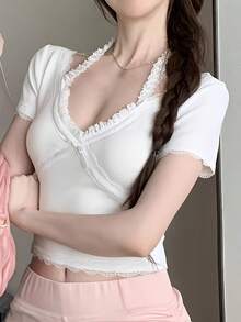 Women Tops - White - View 4
